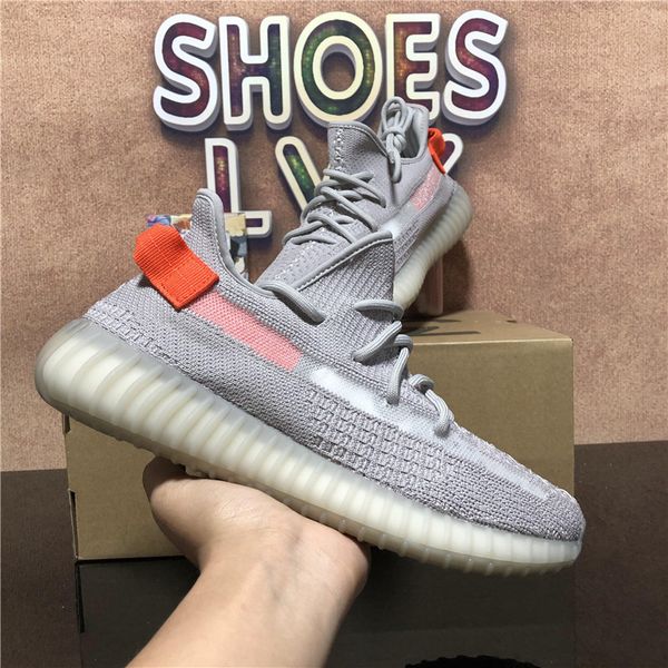 

men women kanye boost running shoes pearl stone tail light cinder 3m static reflective mesh breathable mens womens trainers sneakers chaussu