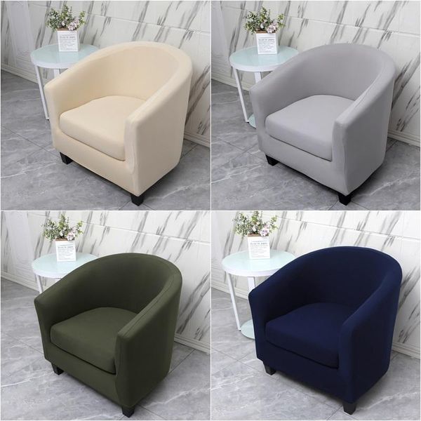 

chair covers stretch spandex sofa cover elastic club armchair slipcover for living room relax couch with seat cushion