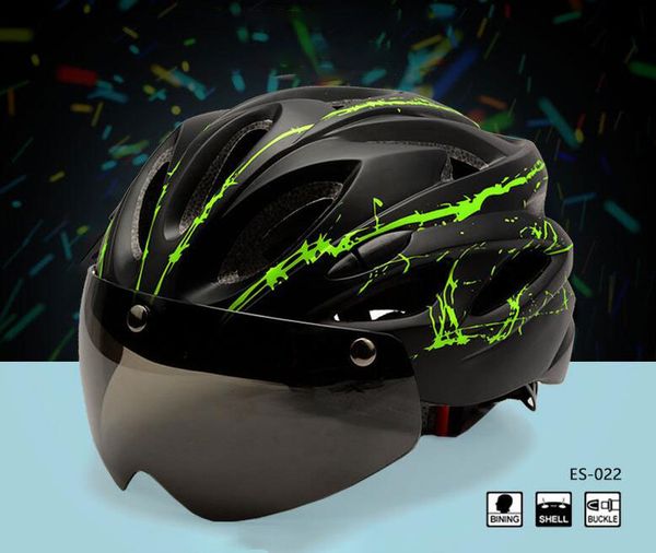 

2021 bicycle riding magnetic helmet with goggles