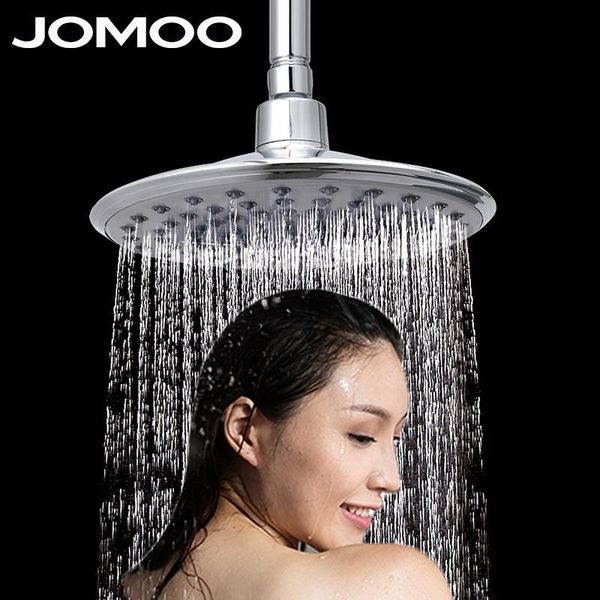 

bathroom shower heads jomoo 8 inch rainfall head abs plastic chrome rain luxury bath over-head sprayer single