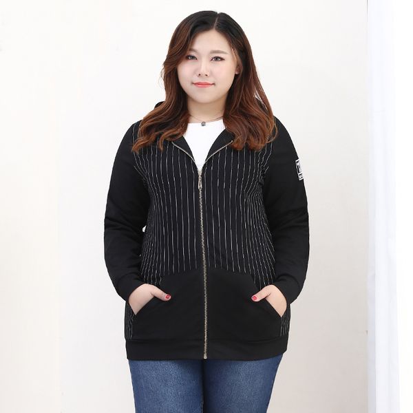 

jacket plus size 10xl 8xl 6xl 4xl ladies'spring long with hood basic black women's jacket oversize casual thin for ladies, Black;brown