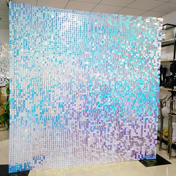 

shimmering wall backdrop advertising display sequin po party decoration