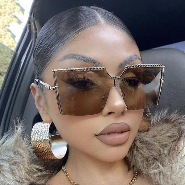 

sunglasses oversized square women 2021 designer glasses men vintage big frame gafas shade uv400, White;black