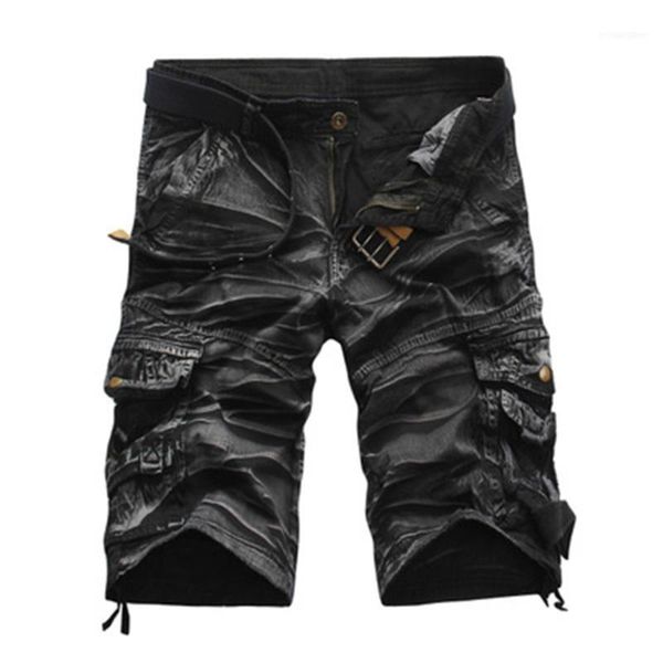

men's shorts cargo men cool camouflage casual short pants summer thin joggers sweatpants cotton brand camo1, White;black