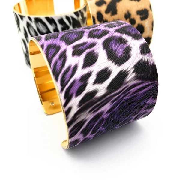 

leopard print leather bracelet female jewelry accessory for women bangle, Black