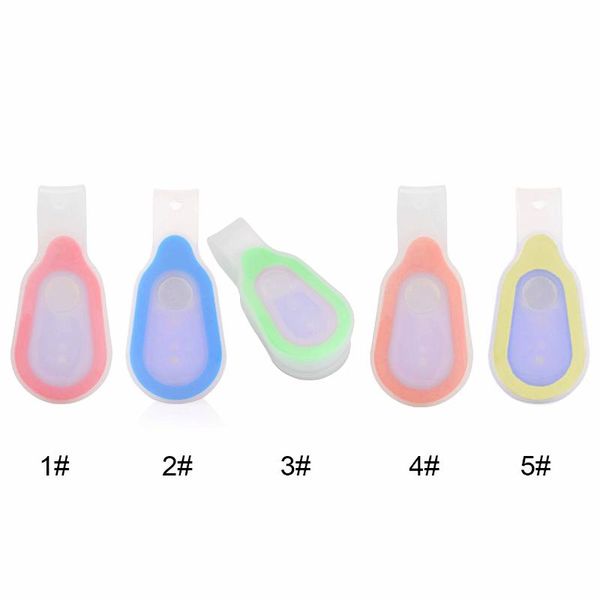 

bike lights portable hand led clip on to clothing outdoor magnet mini night flash light button silicone lamp