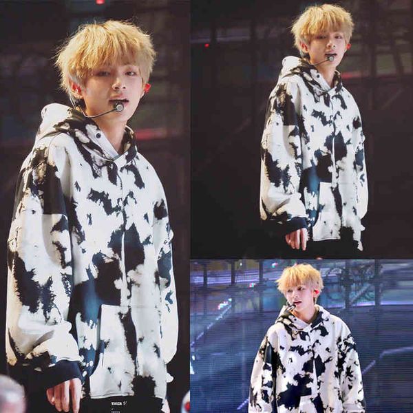 

women's hoodie, long sleeve, kpop style, buntan, zheng guo, harajuku, bomber jacket, Black