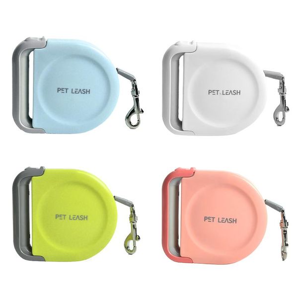 

dog collars & leashes 5m automatic tractor retractable leash strong tensile rope pet handle portable chain