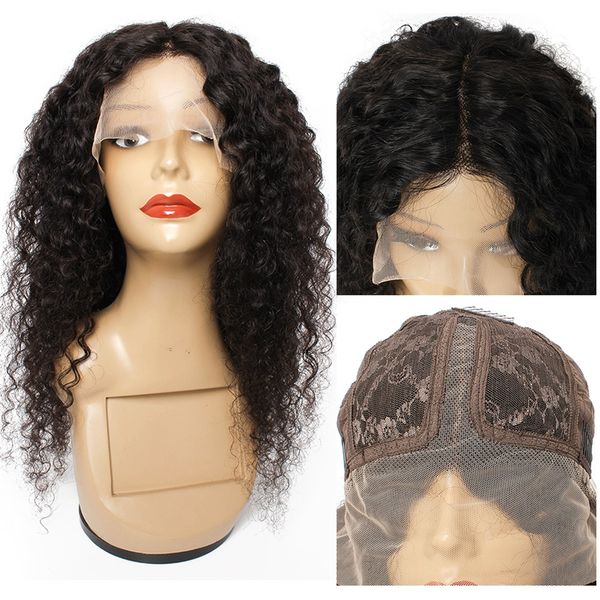 

kisshair t part front lace wig jerry curly middle part human hair 26 inch printed holiday hair black women
