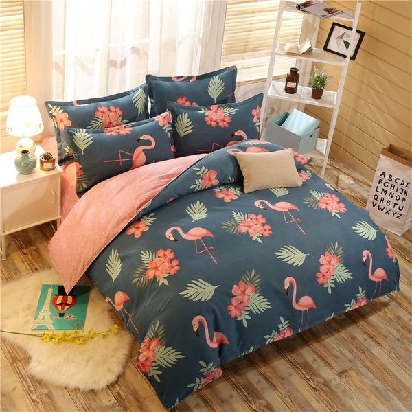 

bedding sets thickening warm grinding hair four-piece set cartoon bed sheet