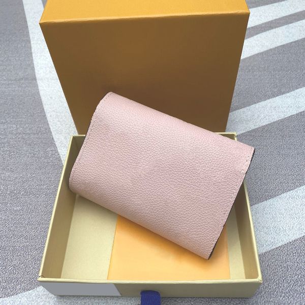 

design handbag luxury 2021 women's new natural leather multifunctional card bag wallet delivery, Brown;gray