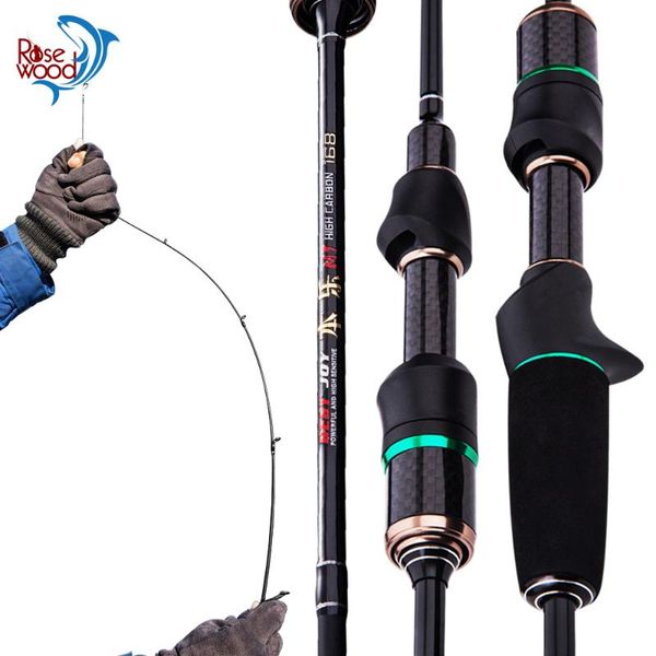 

boat fishing rods rosewood ultralight soild tip rod ul 1.5m 1.68m 2 secs lure casting spinning weight 0.5-8g pole