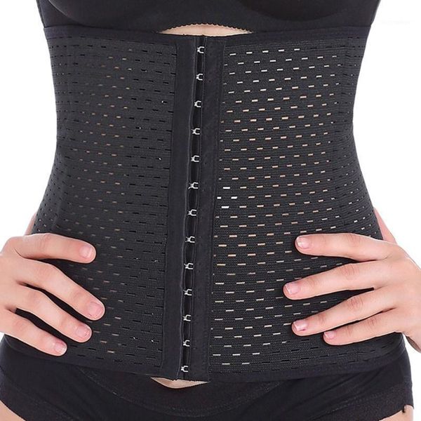 

women's shapers waist trainer 3-row hook drop corset slimming shapewear women body shaper modeling strap belt, Black;white