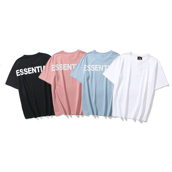 

tee fog double line fashion brand essentials reflective feel of god, White;black