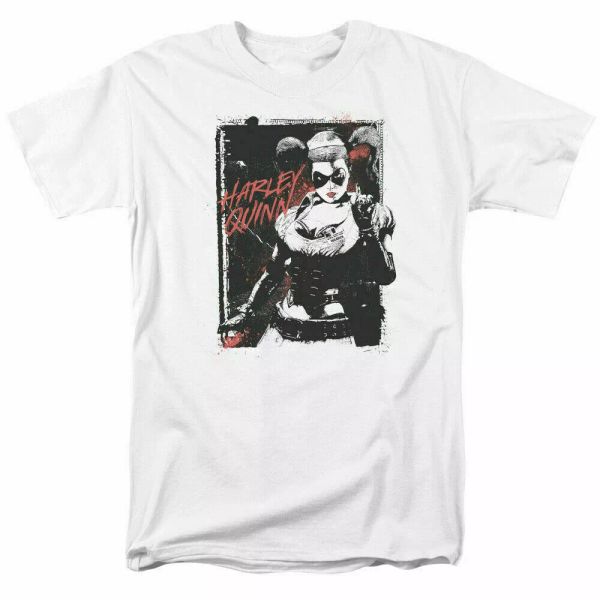 

Harley Quinn House Call T Shirt Licensed Comic Book Tee White, White;black