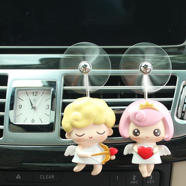 

car air conditions fragrance diffuser decoration vent clip for lovers auto interior ornament cute creative solid perfume girls freshener