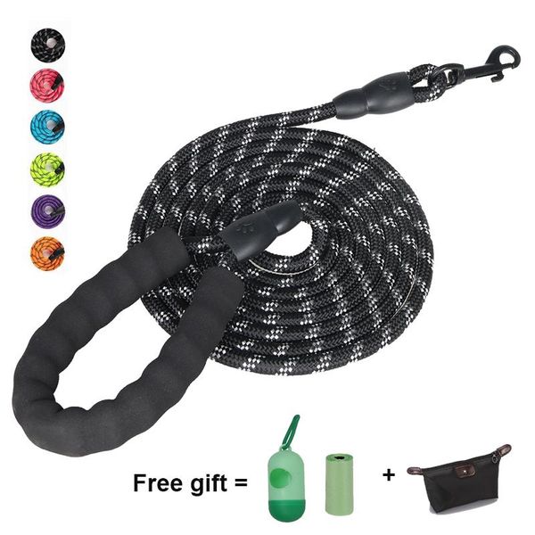 

dog collars & leashes 1.5m 2.0m 3.0m pet leash small large puppy two recall training tracking obedience long lead mountain climbing rope