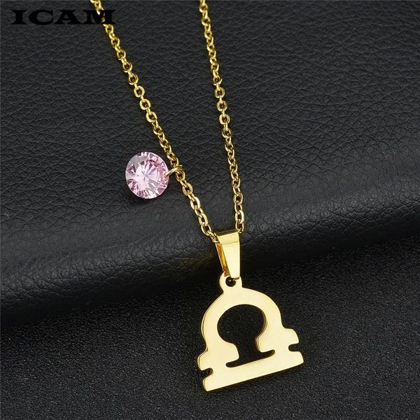 

pendant necklaces icam zodiac sign necklace jewelry birthday gift for women constellation minimalist in gold, Silver