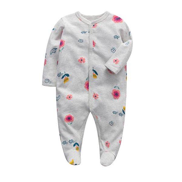 

footies babies romper born baby boys girls sleepers pajamas 3m -12m months jumpsuit infant long sleeve clothes, Blue