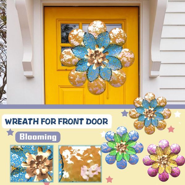 

tieyihua art sunflower wreath bark pendant artificial decoration fft decorative flowers & wreaths