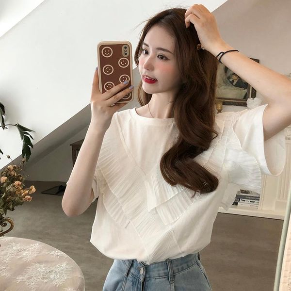 

women's t-shirt wholesale 2021 spring summer autumn fashion casual woman lady beautiful nice women female fy0238, White