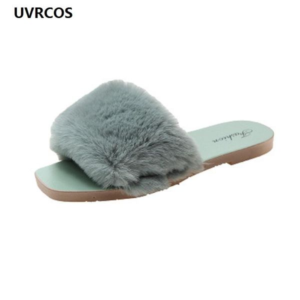 

pure color indoor and outdoor wear wool slippers, Black