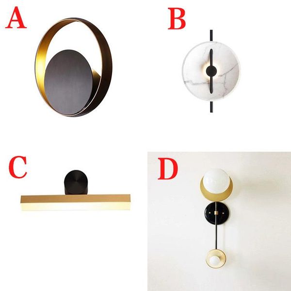 

nordice vintage bed wall lamp wood bedroom light bedside corridor