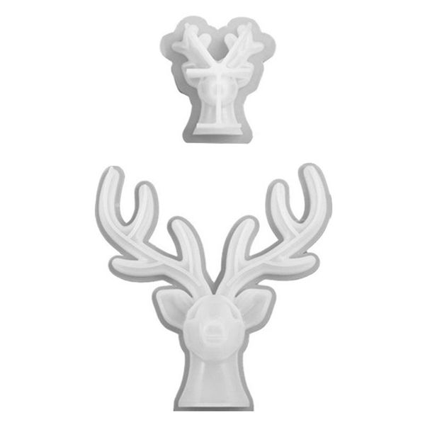 

crystal epoxy mirror stereo antler ornament silicone mold can be handmade gypsum soap craft tools
