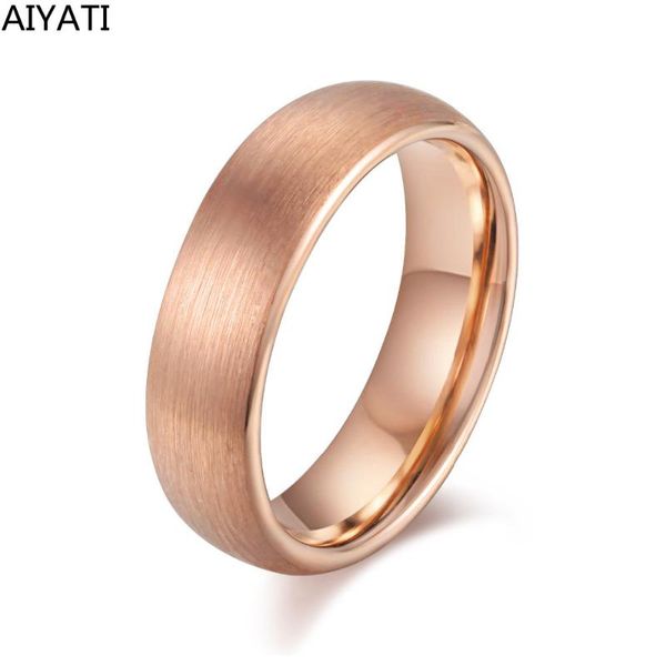 

wedding rings fashion jewelry rose gold color tungsten carbide ring engagement for men and women midi, Slivery;golden