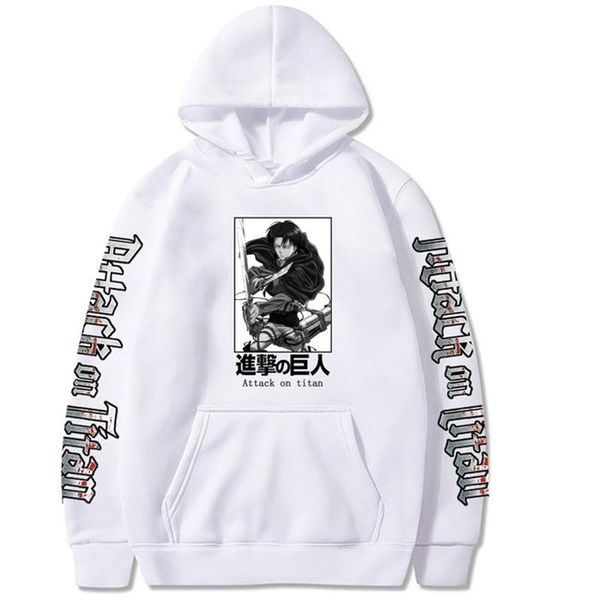 

men's hoodies & sweatshirts japan anime attack on titan printed long sleeve men/women pulloves tracksuits harajuku, Black