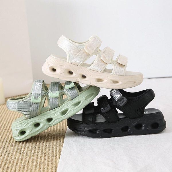 

sandals outdoor ladies black hiking sports platform beach summer women's shoes hole 2021