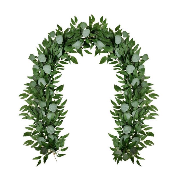 

decorative flowers & wreaths artificial vine 2m eucalyptus encrypted willow leaf rattan mori wedding decor nordic style living room home dec