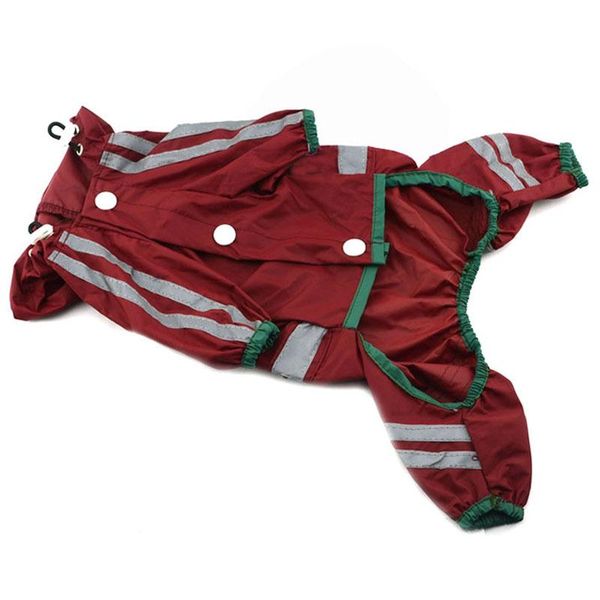 

dog apparel pet clothes reflective raincoat teddy small four feet single layer spring and summer clothing