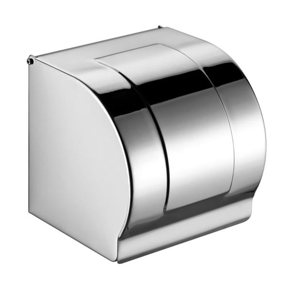

toilet paper holders 1pc creative tissue box punch-wall hanging for washroom silver