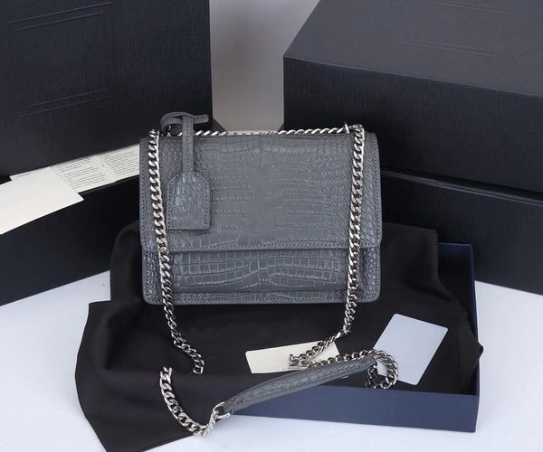

Crossbody Bags Top Designer Handbags Onthego Chain Quilted Leather Bag Handbag (22x16x8cm) White Grey Tote Clutch Fashion Pochette Nylon réticule, Oem
