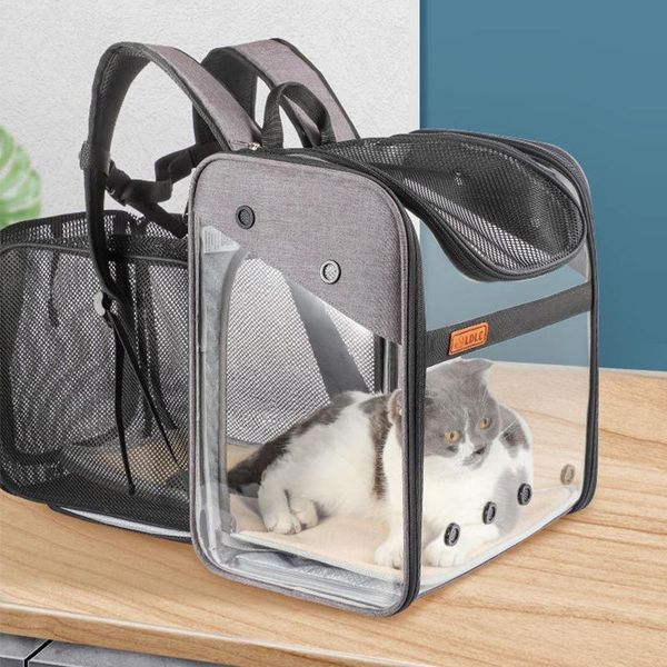 

cat carriers,crates & houses foldable backpack carrier expandable outdoor travel bags for puppies kittens transparent dog pet accessories