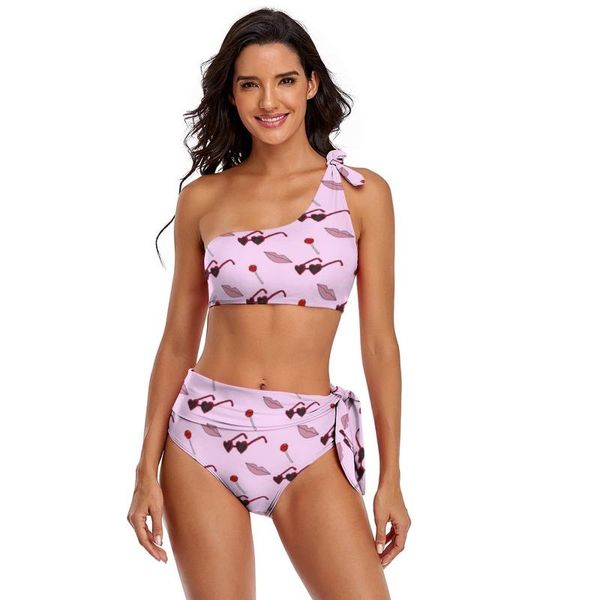 

one-piece suits lolita bikini swimsuit with ties wholesale trendy swimwear summer two piece for big breasts bathing suit
