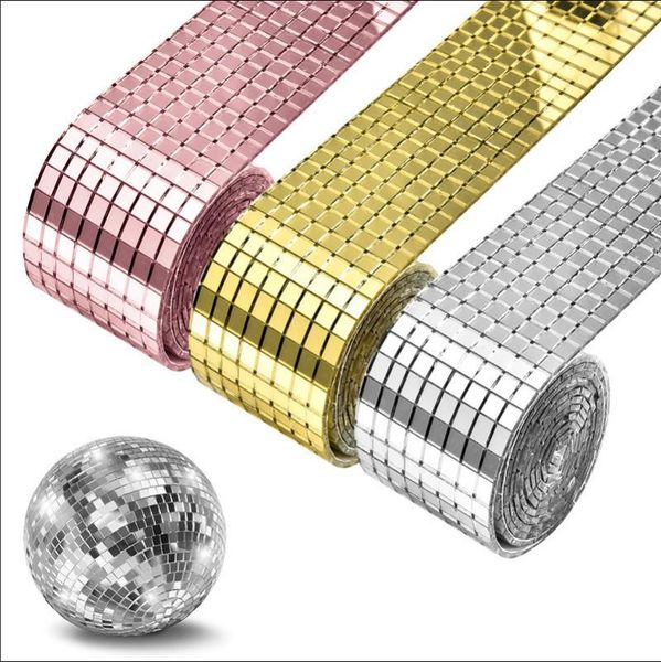 

wall stickers 4 cmx1m self-adhesive paste 1464pcs creative diy acrylic glass mirror home decoration ktv patch