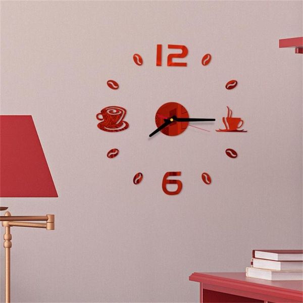 

wall clocks creative digital clock sticker watch modern design diy on kitchen living room home decor cd