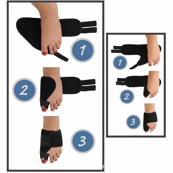 

ankle support 2pairs bunion corrector brace toe straightener foot for big toes bunions fg66, Blue;black