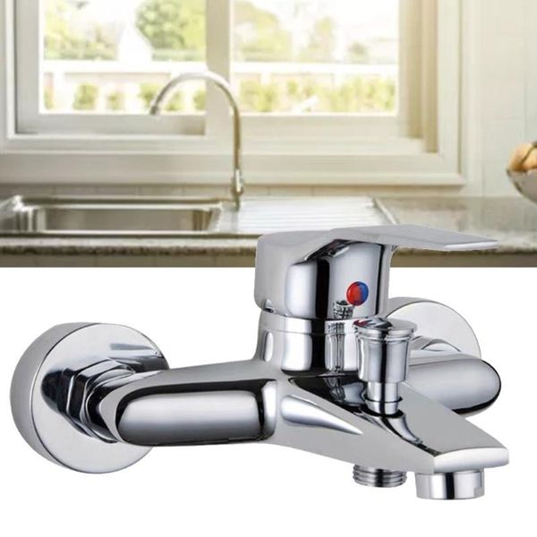 

bathroom shower sets triple bathtub and cold mixing water faucet sink spray head deck mounted basin mixer taps home improvement drop ship