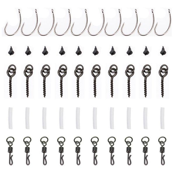 

10set 50pcs ronnie rigs for 360 -up size 6 hooks fishing