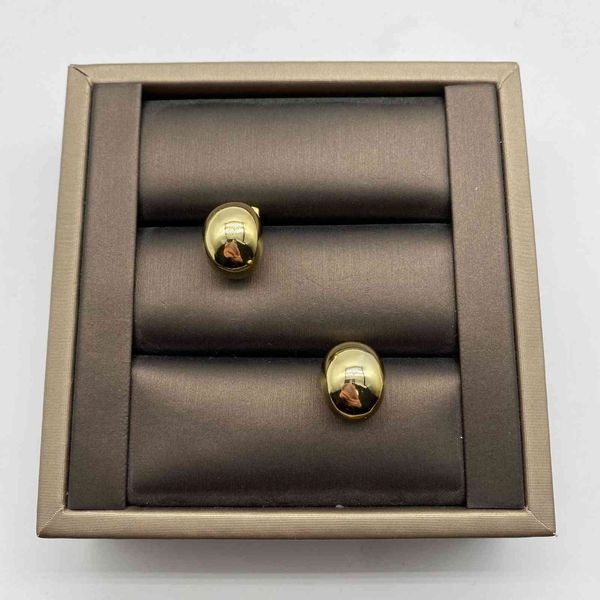 

special offer 2021 luxury designer jewelry ceil / new color small golden bean simple and fashionable, Silver