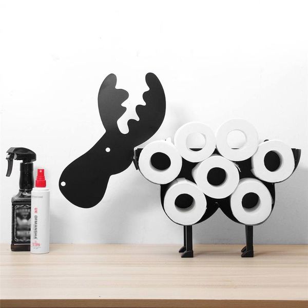 

toilet paper holders tissue storage steel racks sheep style decoration bathroom accessories standing stainless