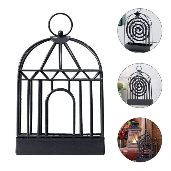 

fragrance lamps 1pc nordic style birdcage iron mosquito coil holder bracket