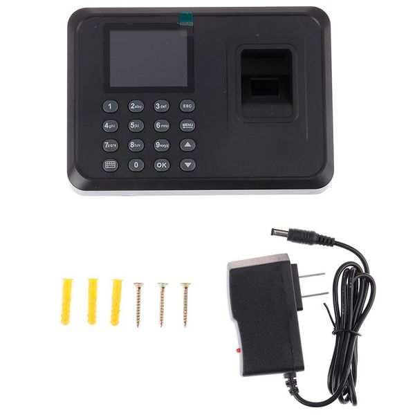 

fingerprint attendance machine lcd display usb system time clock employee checking-in recorder access control
