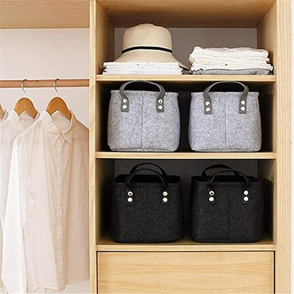 

storage baskets folding toy basket with cotton cord handle kitchen accessories furniture useful 2021