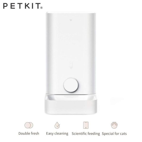 

automatic pet smart feeder mini fresh dispenser cats dogs bowl wireless wifi control feeding machine cat bowls & feeders
