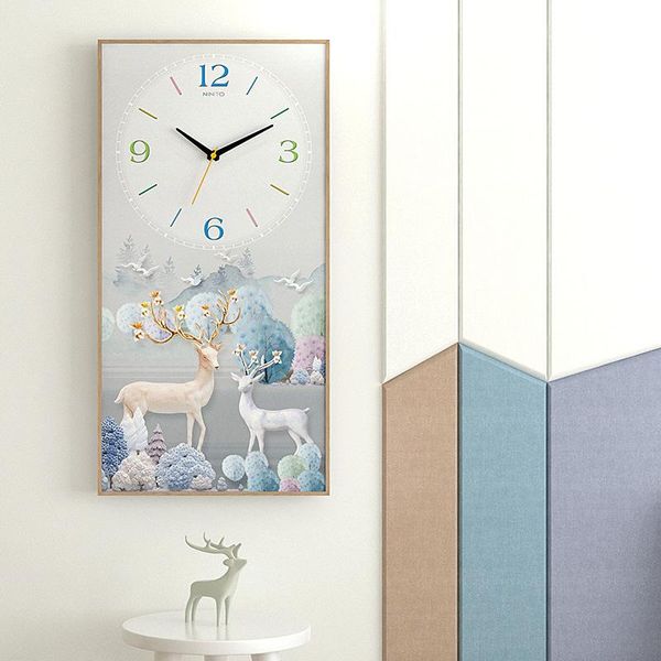 

nordic minimalist wall clock decorative painting living room modern watch clocks