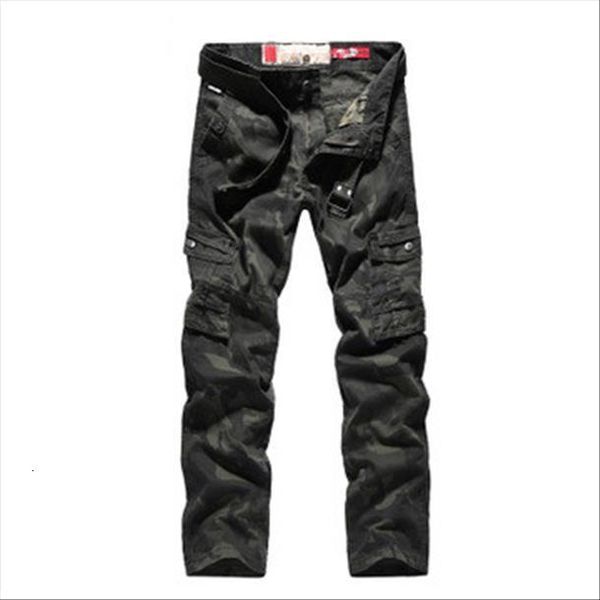 

military tactical multi pocket washed women pant overalls loose cotton male cargo for trousers,size 29 38, Black